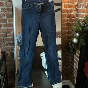90’s Vintage Levi's Dark Blue Straight Leg Women's Jeans